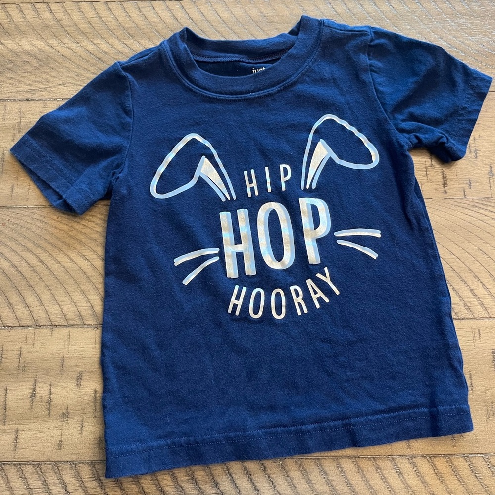 Carter's Blue Short Sleeve Tee with Bunny Ears